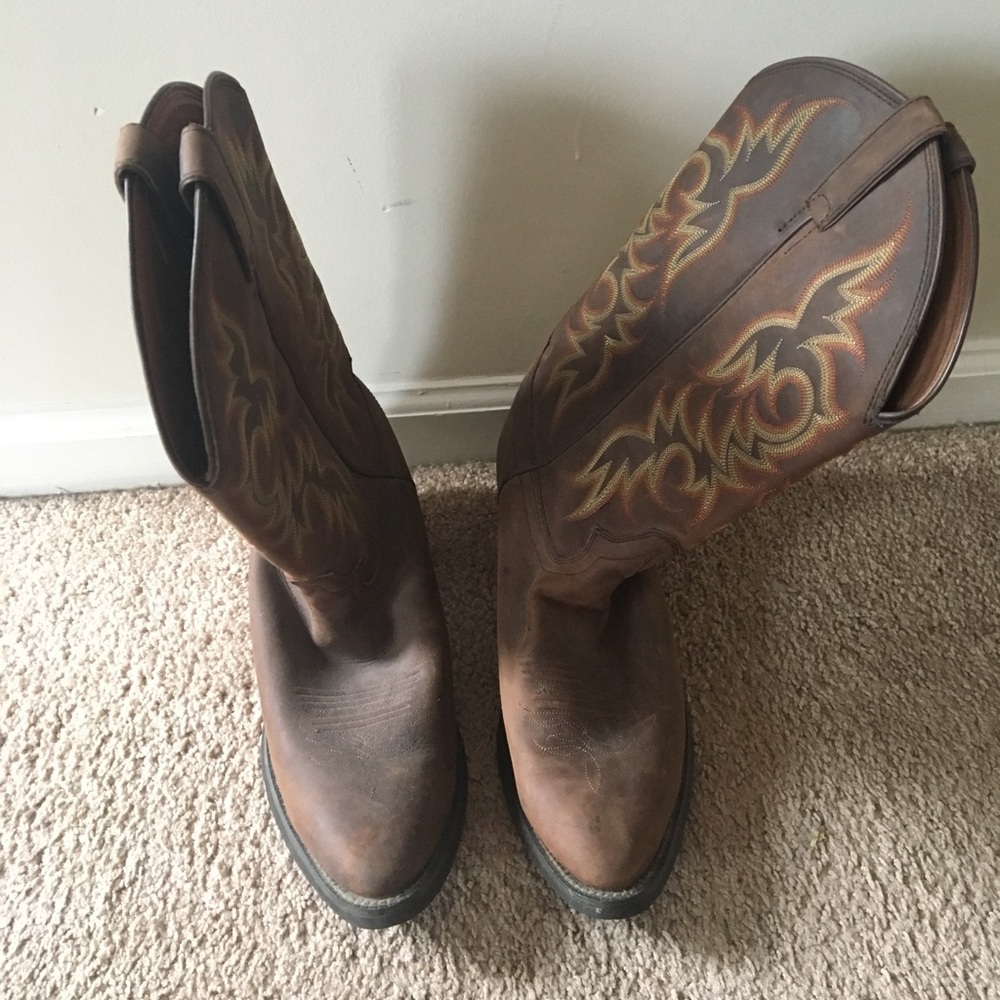 Justin's Leather Cowboy Boots